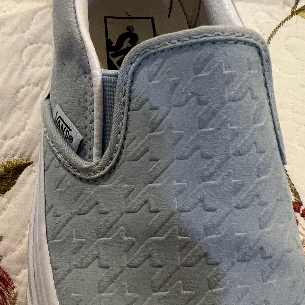 Vans Sky Blue Slip-On Shoes size  6.5 - Picture 8 of 9